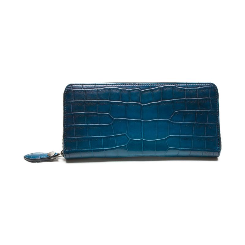 クロコダイル財布でオススメのブランド財布はyuhakuのクロコダイルファスナーウォレットです