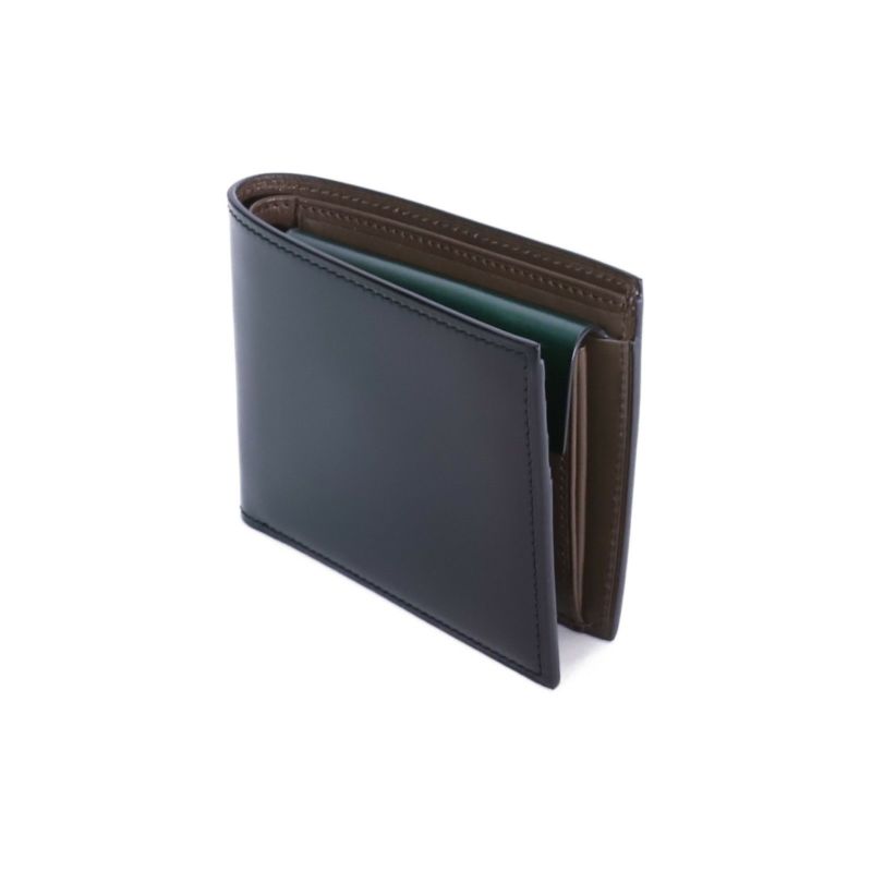 35％OFF】 yuhaku二つ折財布 YAC142 コードバン グレイ - 折り財布 