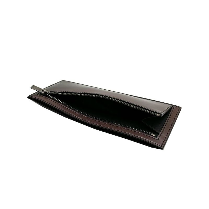 YAC121 コードバン薄型ロングウォレット | 美しい色彩の革財布