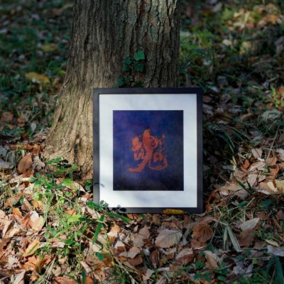 宇田荻邨、【京の雪】、希少な大判額装用画集より、新品高級額装付、豪華限定版 YSK199T 額装 「魂」 × 杉田廣貴氏 | 美しい色彩の革財布